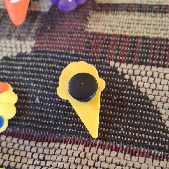 Colorful Cute Shoe Charms - Multicolor Flower, Ice Cream & Fruit Accessories - Picture 2 of 5